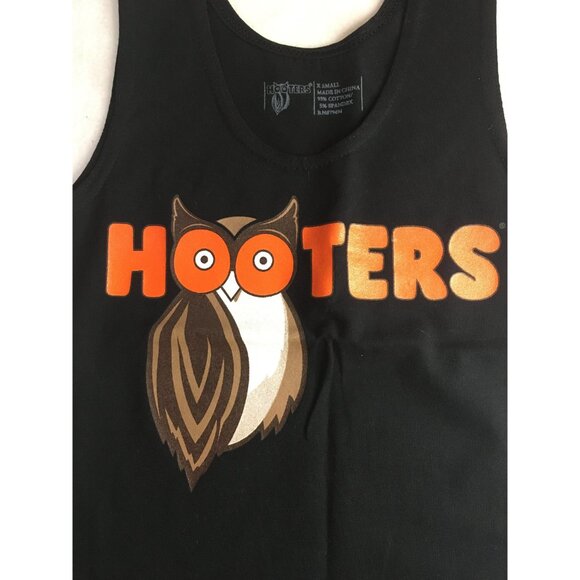 B70 New Hooters Girl Uniform Tank Black Size Xs - Picture 2 of 4